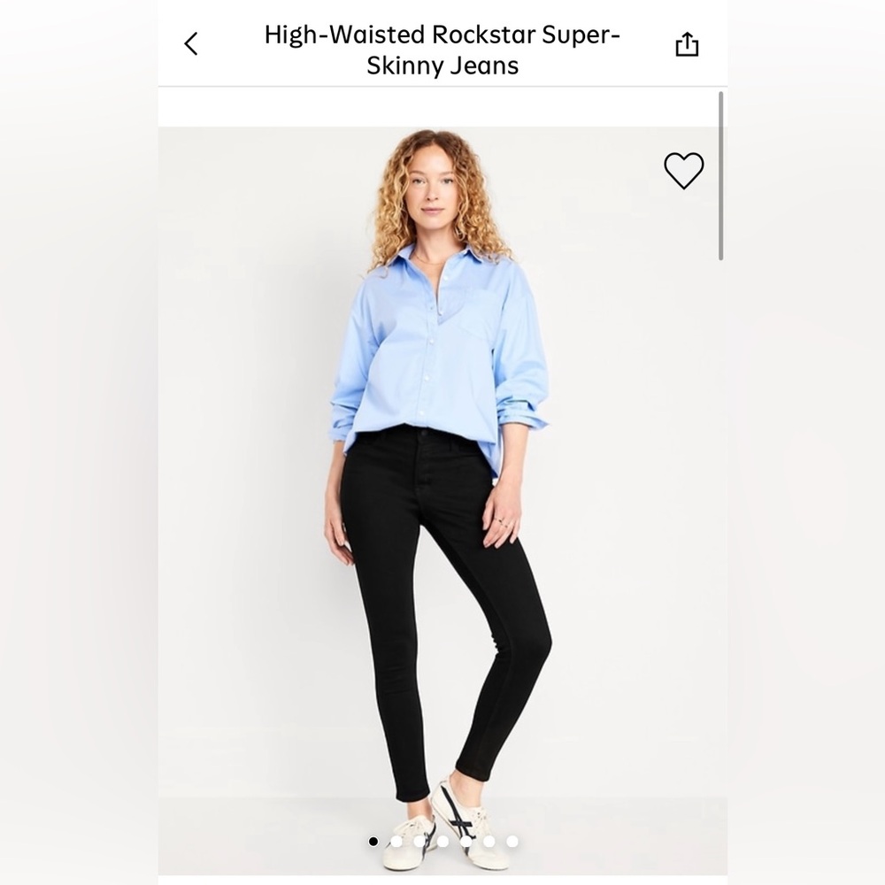 Old Navy high waisted rockstar super skinny black wash